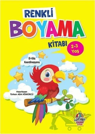 Renkli Boyama Kitabı (2-3 yaş) – Türkan Ada Kömürcü – Yağmur Çocuk kitap kapağı