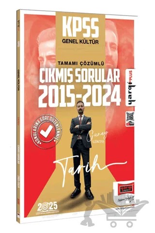 2025 KPSS Genel Kültür 2015-2024 Tarih Konularına Göre Düzenlenmiş Tamamı Çözümlü Çıkmış Sorular – Günay Göktaş – Yargı Yayınevi kitap kapağı