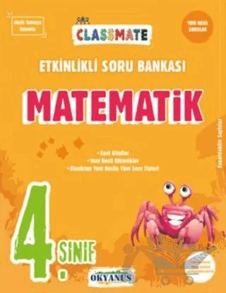 4. Sınıf Matematik Classmate Etkinlikli Soru Bankası – Kolektif – Okyanus Yayınları kitap kapağı