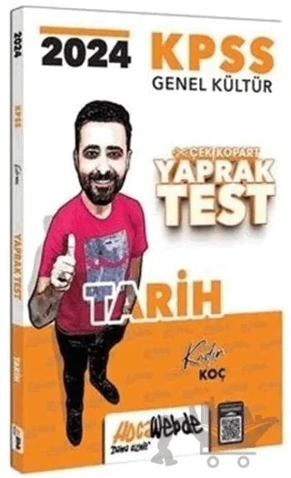 2024 KPSS Tarih Yaprak Test Çek Kopart – Kadir Koç – HocaWebde Yayınları kitap kapağı