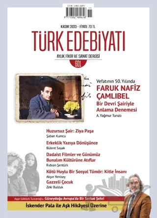 Türk Edebiyatı Aylık Fikir ve Sanat Dergisi Sayı: 601 Kasım 2023 – Türk Edebiyatı Dergisi kitap kapağı