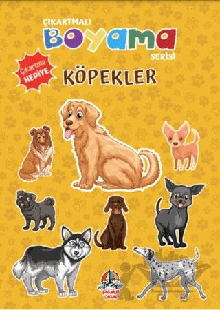 Çıkartmalı Boyama Serisi - Köpekler – Anonim – Yağmur Çocuk kitap kapağı