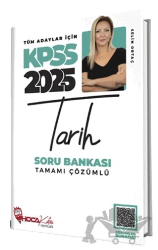 2025 KPSS Tarih Soru Bankası Çözümlü – Selin Ortaç – Hoca Kafası Yayınları kitap kapağı