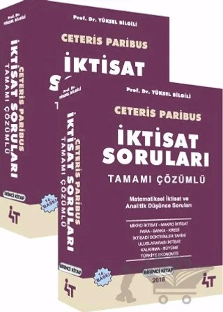 Ceteris Paribus - İktisat Soruları Tamamı Çözümlü (2 Kitap Takım) – Yüksel Bilgili – 4T Yayınları kitap kapağı