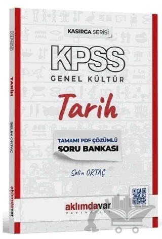 KPSS Tarih Kasırga Soru Bankası PDF Çözümlü – Selin Ortaç – Aklımdavar Yayıncılık kitap kapağı