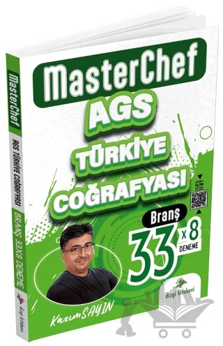 MEB-AGS Türkiye Coğrafyası MasterChef 33x8 Deneme Çözümlü – Kazım Sayın – Dizgi Kitap kitap kapağı