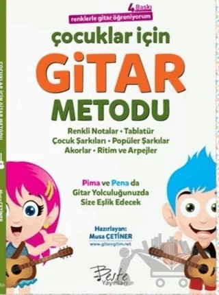 Çocuklar İçin Gitar Metodu - Renklerle Gitar Öğreniyorum – Musa Çetiner – Beste Yayınları kitap kapağı