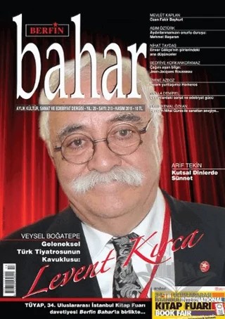 Berfin Bahar Aylık Kültür, Sanat ve Edebiyat Dergisi Sayı: 213 Kasım 2015 – Berfin Bahar Dergisi kitap kapağı