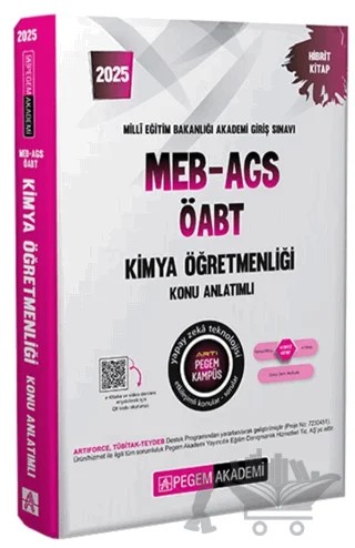 2025 MEB-AGS-ÖABT Kimya Öğretmenliği Konu Anlatımlı – Kollektif – Pegem Akademi Yayıncılık kitap kapağı
