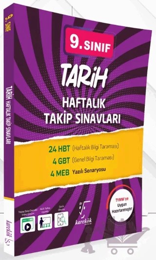 9. Sınıf Tarih Haftalık Takip Sınavları – Yasin Kalemci – Karekök Yayıncılık kitap kapağı