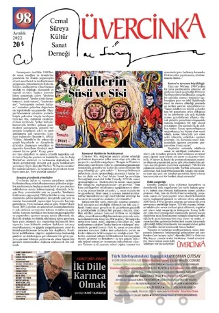 Üvercinka Dergisi Sayı: 98 Aralık 2022 – Üvercinka Dergisi kitap kapağı