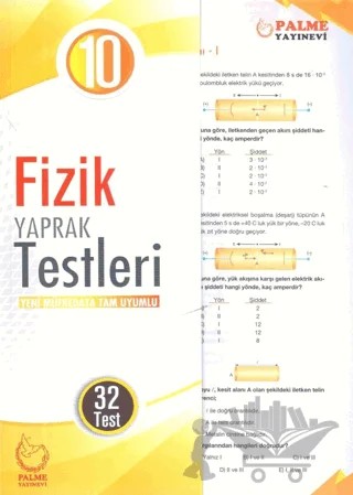 Palme Yaprak Test 10. Sınıf Fizik – Kolektif – Palme Yayınları kitap kapağı