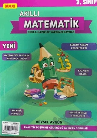 Maxi 3. Sınıf Akıllı Matematik 2024- 02 – Maxi Yayıncılık kitap kapağı