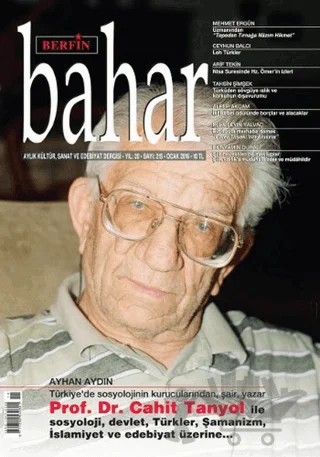 Berfin Bahar Aylık Kültür Sanat ve Edebiyat Dergisi Sayı: 215 Ocak 2016 – Berfin Bahar Dergisi kitap kapağı
