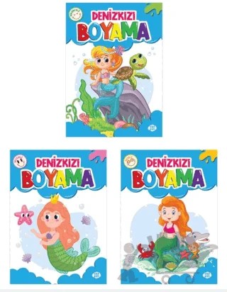 Denizkızı Boyama Seti (3 Kitap) – Kolektif – Dokuz Çocuk kitap kapağı
