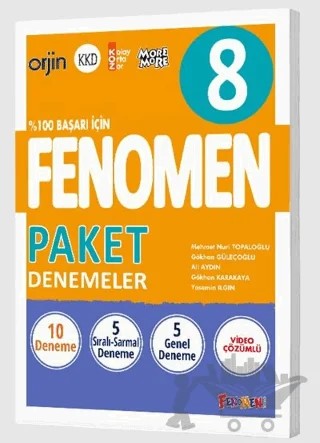 8. Sınıf Fenomen 8 Paket Deneme – Kolektif – Fenomen Yayınları kitap kapağı