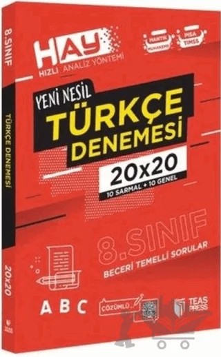 8. Sınıf Türkçe HAY Branş Deneme – Kolektif – Teas Press kitap kapağı