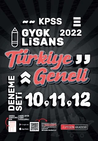2022 KPSS Genel Yetenek Genel Kültür Türkiye Geneli 10-11-12 3'lü Deneme – Kolektif – Pegem Akademi Yayıncılık kitap kapağı