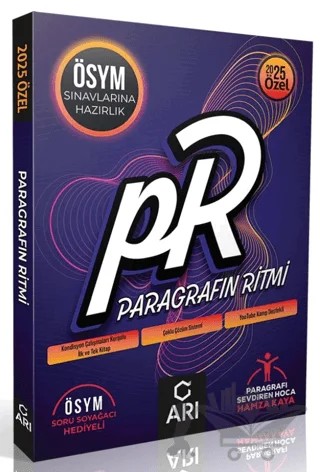 2025 ÖSYM Soru Tipleriyle Paragrafın Ritmi – Hamza Kaya – Arı Yayıncılık kitap kapağı