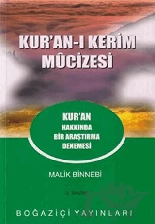 Kur’an-ı Kerim Mucizesi – Malik Bin Nebi – Boğaziçi Yayınları kitap kapağı
