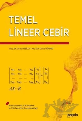 Temel Lineer Cebir – Deniz Sönmez, Gürsel Yeşilot – Seçkin Yayıncılık kitap kapağı
