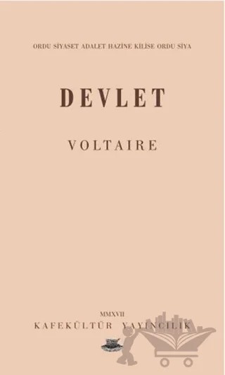 Devlet – Voltaire – Kafe Kültür Yayıncılık kitap kapağı