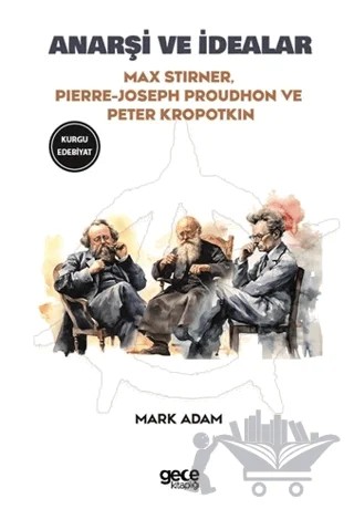 Anarşi ve İdealar – Peter Kropotkin, Pierre Joseph Proudhon, Max Stirner – Gece Kitaplığı kitap kapağı