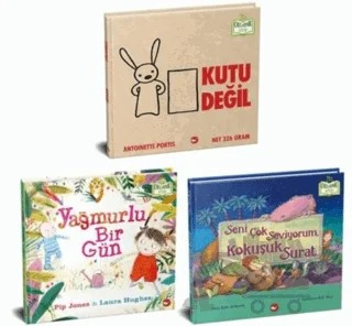 Hayal Gücümü Geliştiriyorum Seti - Organik Kitap (3 Kitap Takım) – Antoinette Portis, Lisa McCourt, Pip Jones – Beyaz Balina Yayınları kitap kapağı