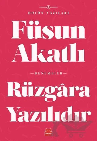 Rüzgara Yazılıdır – Füsun Akatlı – Kırmızı Kedi Yayınevi kitap kapağı