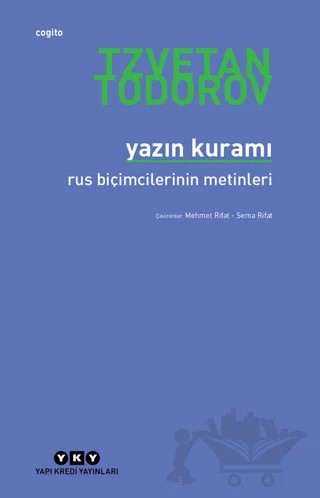 Yazın Kuramı – Tzvetan Todorov – Yapı Kredi Yayınları kitap kapağı