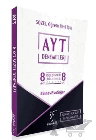 Sözel Öğrenciler İçin 8 AYT Denemeleri – Kolektif – Karekök Yayıncılık kitap kapağı