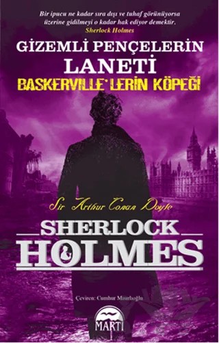 Gizemli Pençelerin Laneti - Baskerville'lerin Köpeği – Sir Arthur Conan Doyle – Martı Yayınları kitap kapağı