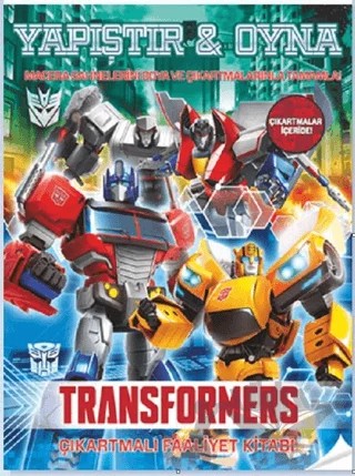 Transformers - Yapıştır ve Oyna – Kolektif – Doğan Egmont Yayıncılık kitap kapağı