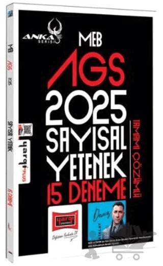2025 MEB-AGS Anka Serisi Sayısal Yetenek Tamamı Çözümlü 15 Deneme – Deniz Atalay – Yargı Yayınevi kitap kapağı