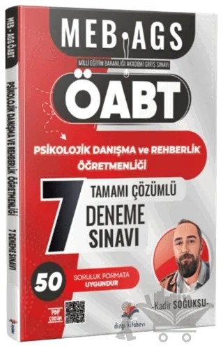 2026 MEB AGS ÖABT Psikolojik Danışma ve Rehberlik Öğretmenliği Tamamı PDF Çözümlü 7 Deneme Sınavı – Kadir Soğuksu – Dizgi Kitap kitap kapağı