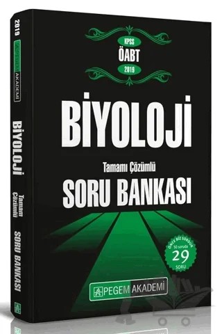 2019 KPSS ÖABT Biyoloji Tamamı Çözümlü Soru Bankası – Kolektif – Pegem Akademi Yayıncılık kitap kapağı