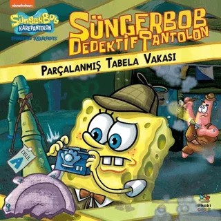 Sünger Bob Dedektif Pantolon Parçalanmış Tabela Vakası – Maggie Testa – İthaki Çocuk Yayınları kitap kapağı