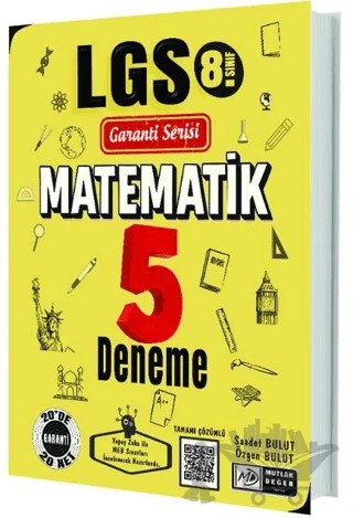 LGS 8. Sınıf Garanti Serisi Matematik 5 Deneme – Kolektif – Mutlak Değer Yayıncılık kitap kapağı