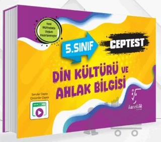 5. Sınıf Din Kültürü ve Ahlak Bilgisi Ceptest – Orhan Duş, Kübra Dirier – Karekök Yayıncılık kitap kapağı