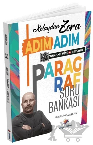 2026 Kolaydan Zora Adım Adım Paragraf Tamamı Video Çözümlü Soru Bankası – Umut Cihan Arslan – Dizgi Kitap kitap kapağı