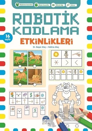Robotik Kodlama Etkinlikleri - 8 – Başar Ataç, Halime Ataç – Martı Çocuk Yayınları kitap kapağı