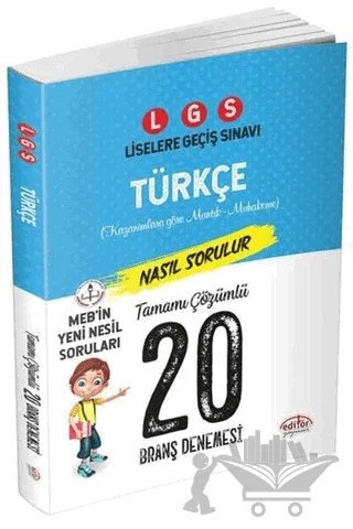LGS Türkçe Tamamı Çözümlü 20 Branş Denemesi – Kolektif – Editör Yayınevi kitap kapağı