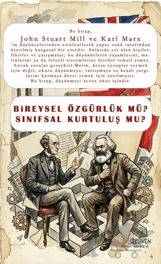 Bireysel Özgürlük mü Sınıfsal Kurtuluş mu? – John Stuart Mill, Karl Marx – Serüven Yayınevi kitap kapağı