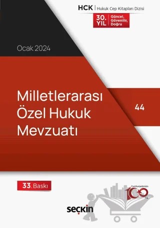 Milletlerarası Özel Hukuk Mevzuatı – Kolektif – Seçkin Yayıncılık kitap kapağı