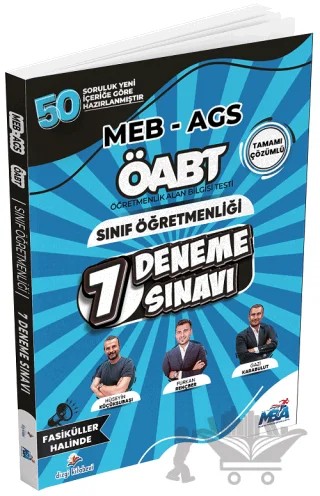 2026 ÖABT MEB-AGS Sınıf Öğretmenliği 7 Deneme Fasikül Çözümlü – Hüseyin Küçüksubaşı, Gazi Karabulut, Furkan Rençber – Dizgi Kitap kitap kapağı