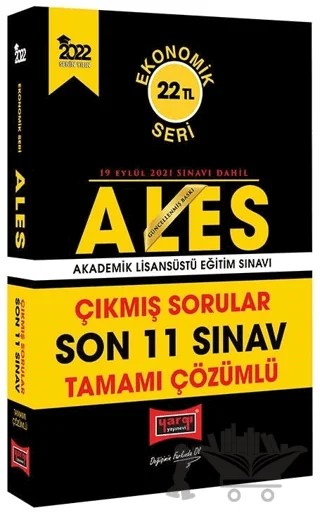 2022 ALES Ekonomik Seri Tamamı Çözümlü Son 11 Sınav Çıkmış Sorular – Kolektif – Yargı Yayınevi kitap kapağı