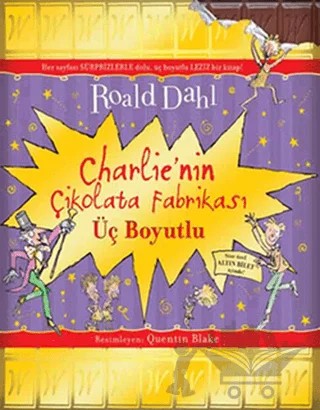 Charlie’nin Çikolata Fabrikası (Üç Boyutlu) – Roald Dahl – Can Çocuk Yayınları kitap kapağı