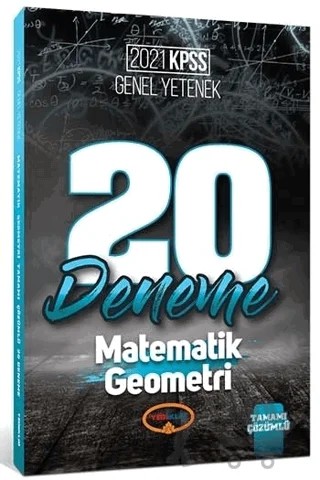 2021 KPSS Matematik Geometri Tamamı Çözümlü 20 Deneme – Kolektif – Yediiklim Yayınları kitap kapağı