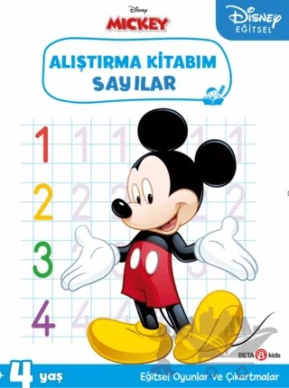 Disney Eğitsel Çıkartmalı Mickey Alıştırma Kitabım Sayılar – Kolektif – Beta Kids kitap kapağı