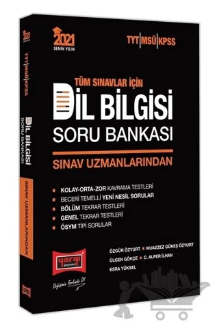 2021 Tüm Sınavlar İçin Sınav Uzmanlarından Dil Bilgisi Soru Bankası – Kolektif – Yargı Yayınevi kitap kapağı